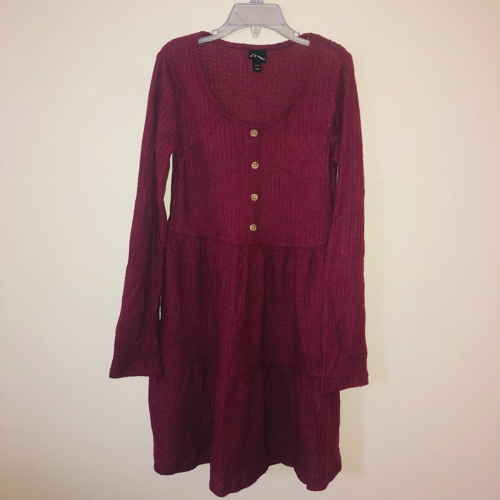 Burgundy Girl Dress